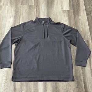 Bolle sweater men’s size XXL pullover 1/3 zip mock neck performance gray